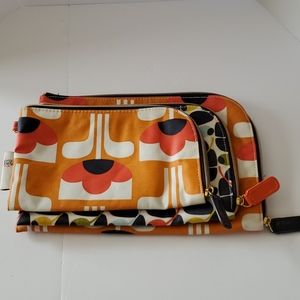 Orla Kiely travel/makeup bags
